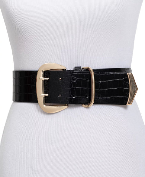 I.N.C. International Concepts Women's Black  Wide Stretch Belt|I.N.C. International Concepts in Lebanon