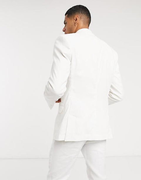 Asos Design Men's White Skinny Blazer ANF2856