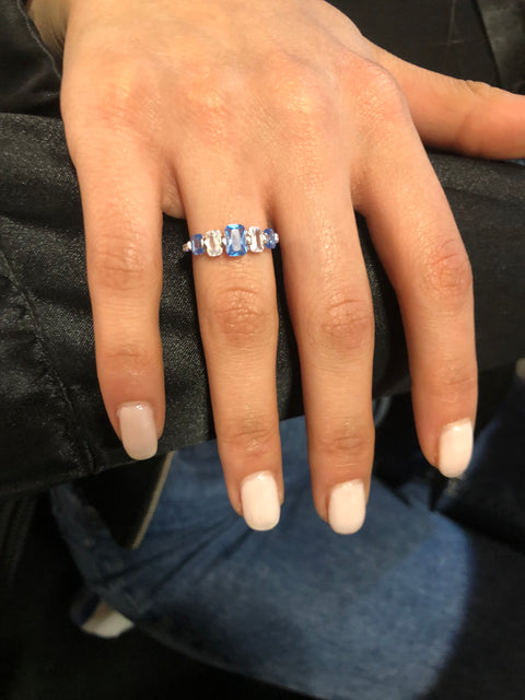 SD Women's Cubic Zirconia Gold Plated Ring| SD in Lebanon