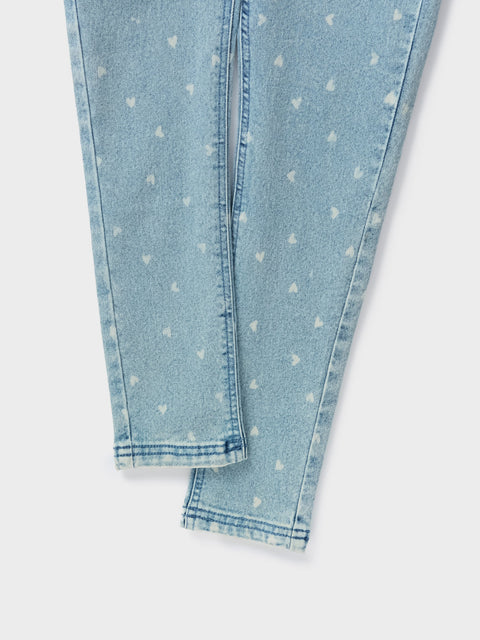 Sinsay Girl's Blue Jeggings With Washed Effect | Sinsay In Lebanon