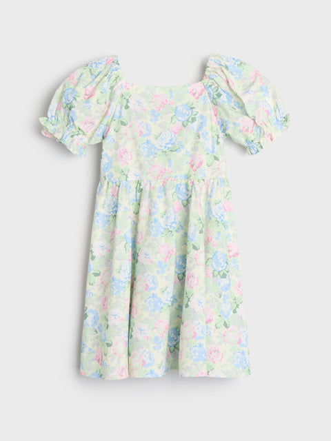 Sinsay Girl's Green Floral Printed Dress | Sinsay In Lebanon