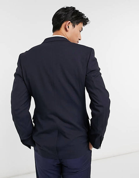 Asos Design Men's Navy Blue Blazer 9583026 ANF218 (AN68,AN94 ) SHR