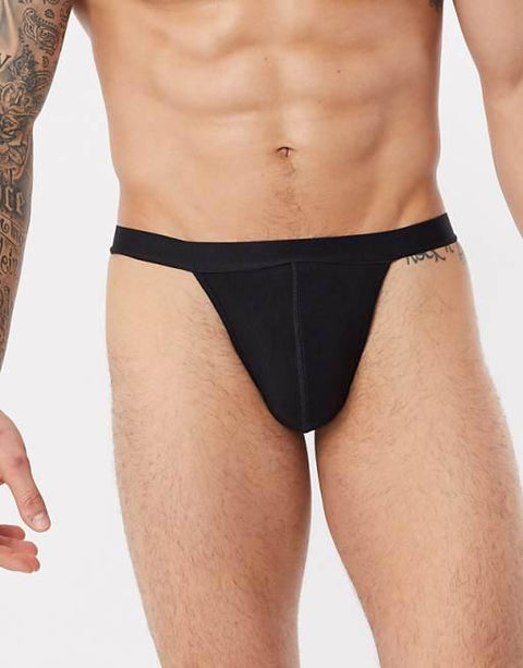 ASOS DESIGN Men's Black Jock ANF3516