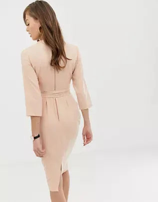 Asos Design Women's Light Pink Dress ANF1118