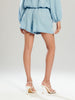 Sinsay Women Light Blue Daisy Embroidered Denim Shorts | Sinsay in Lebanon