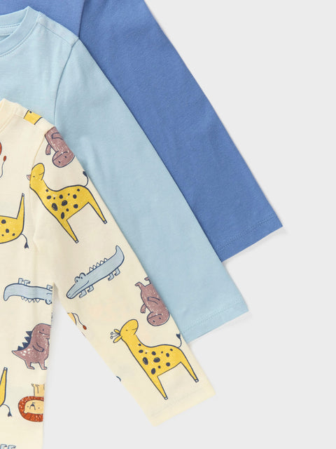 Sinsay Baby Boy's Multicolor Long Sleeve Round-Neck Blouse 3-Pack | Sinsay In Lebanon