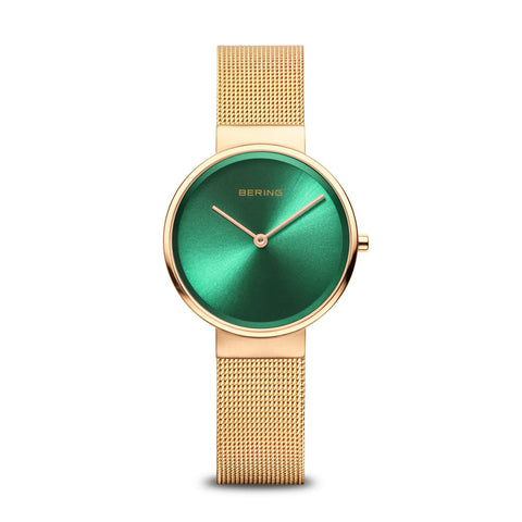 Brand New Bering polished gold Watch