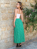 Sinsay Women's Green & White Slim Fit Skirt | Sinsay In Lebanon