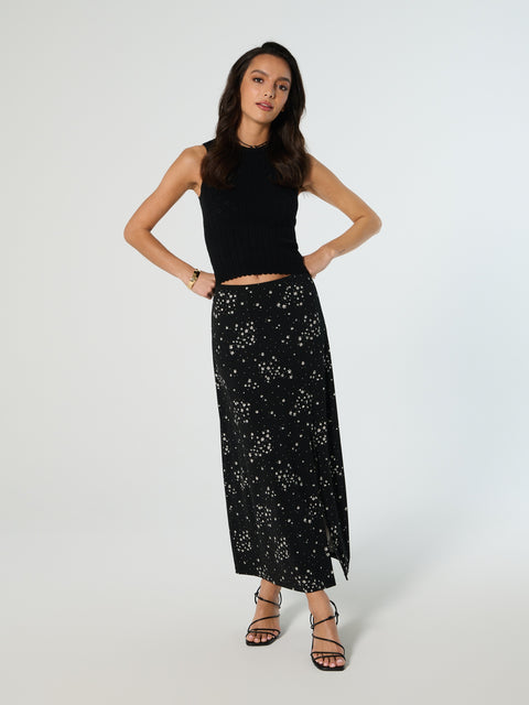 Sinsay Women's Black With Flowers white Skirt | Sinsay in Lebanon