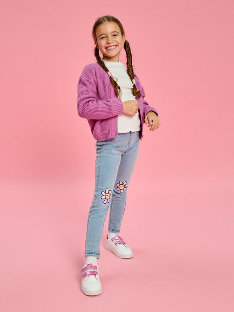 Sinsay Baby Girl's Light blue with flower Jeans |Sinsay  in Lebanon