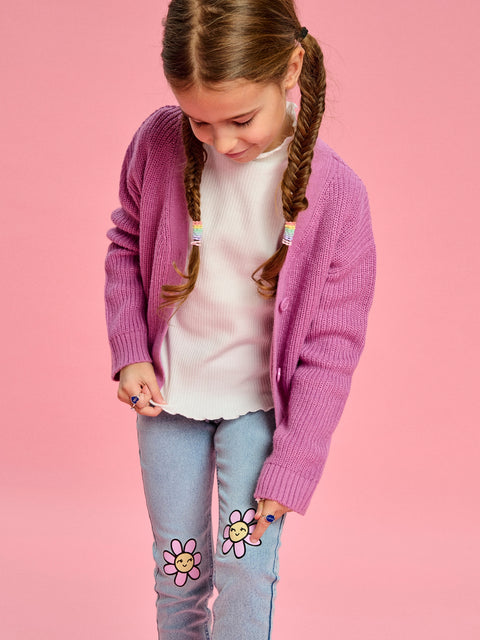Sinsay Baby Girl's Light blue with flower Jeans |Sinsay  in Lebanon