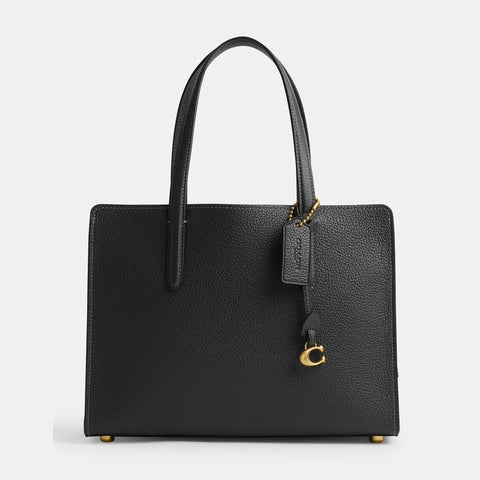 Coach Women's Black Polished Pebble Handbag  | Coach In Lebanon