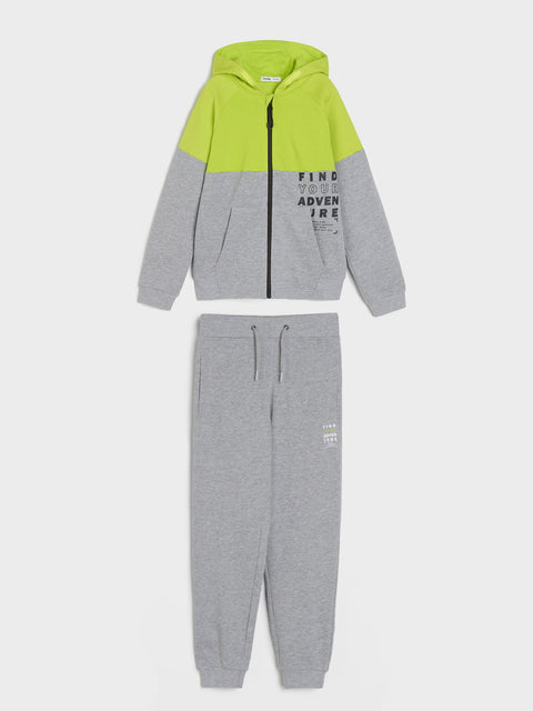 Sinsay Boy's Gray & Lime Green Printed Kit|Sinsay In Lebanon