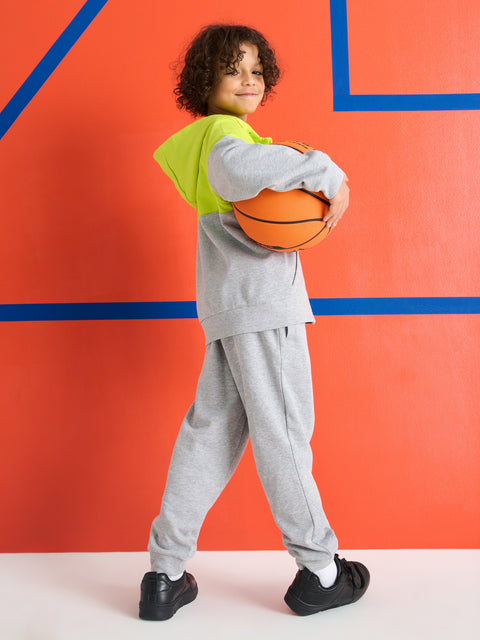 Sinsay Boy's Gray & Lime Green Printed Kit|Sinsay In Lebanon