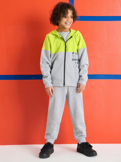 Sinsay Boy's Gray & Lime Green Printed Kit|Sinsay In Lebanon
