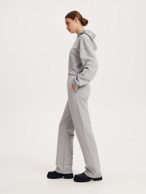 Reserved Women's Light Gray Elastic Waistband Sweatpants | Reserved In Lebanon