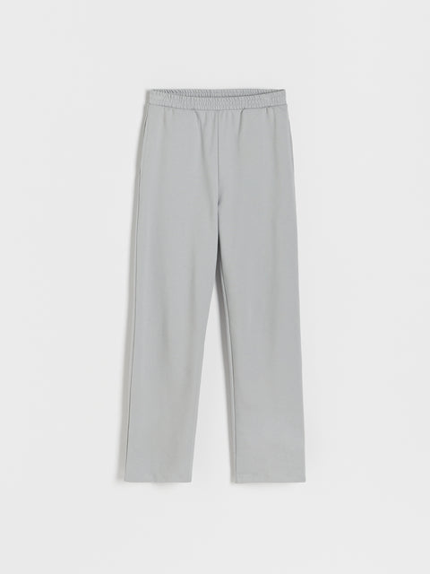 Reserved Women's Light Gray Elastic Waistband Sweatpants | Reserved In Lebanon