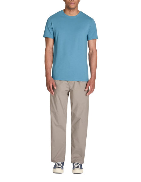 Celio Men's Blue Crew-Neck Cotton T-Shirt | Celio In Lebanon