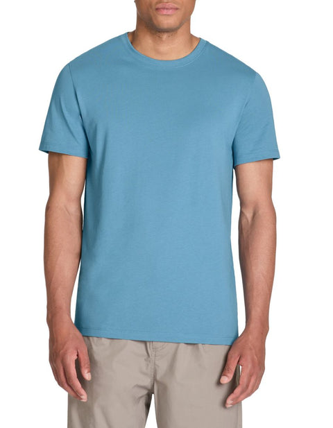 Celio Men's Blue Crew-Neck Cotton T-Shirt | Celio In Lebanon