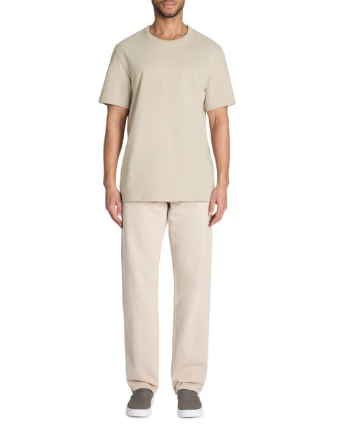 Celio Men's Sand Round Neck 100% Cotton T-Shirt | Celio In Lebanon