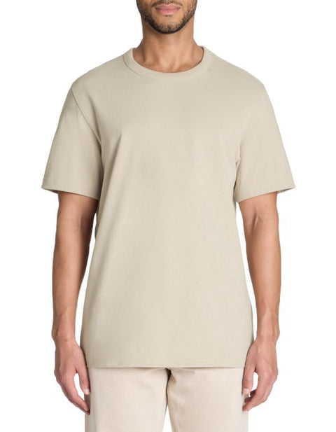 Celio Men's Sand Round Neck 100% Cotton T-Shirt | Celio In Lebanon