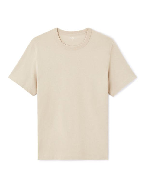 Celio Men's Sand Round Neck 100% Cotton T-Shirt | Celio In Lebanon