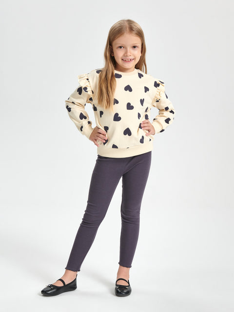 Sinsay Girl's Beige Sweatshirt And Leggings Set | Sinsay In Lebanon