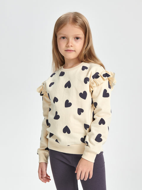 Sinsay Girl's Beige Sweatshirt And Leggings Set | Sinsay In Lebanon