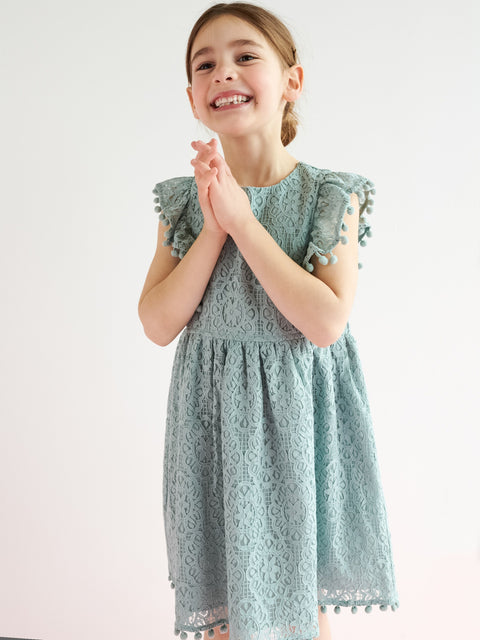 Sinsay Girl's Mint Green Lace Dress | Sinsay In Lebanon