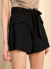 Sinsay Women's Black Linen Blend Shorts | Sinsay In Lebanon