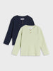 Sinsay Baby Boy's Sage Green & Navy 2 Pack Long-Sleeved Blouse | Sinsay In Lebanon