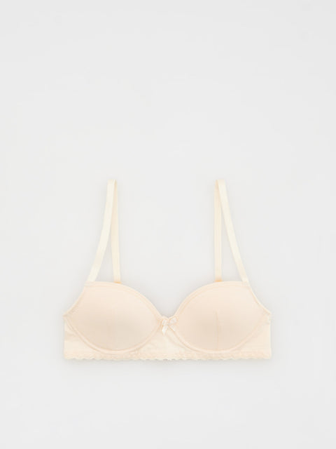 Reserved Girl's Beige Cotton Bra | Reserved In Lebanon