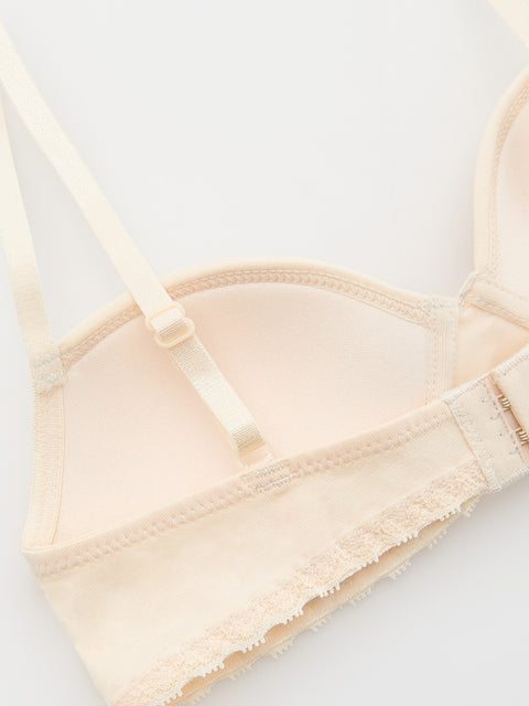 Reserved Girl's Beige Cotton Bra | Reserved In Lebanon