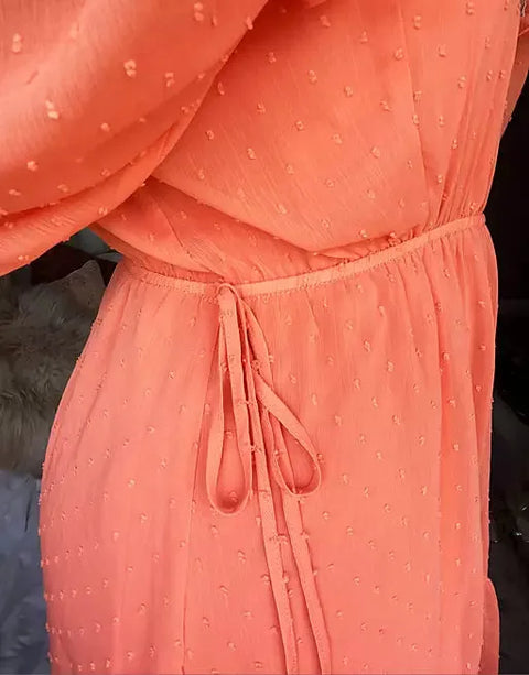 Asos Design Women's Coral Dress ANF963