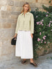 Sinsay Women's Off White Cotton Shirt Jacket | Sinsay In Lebanon