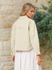 Sinsay Women's Off White Cotton Shirt Jacket | Sinsay In Lebanon