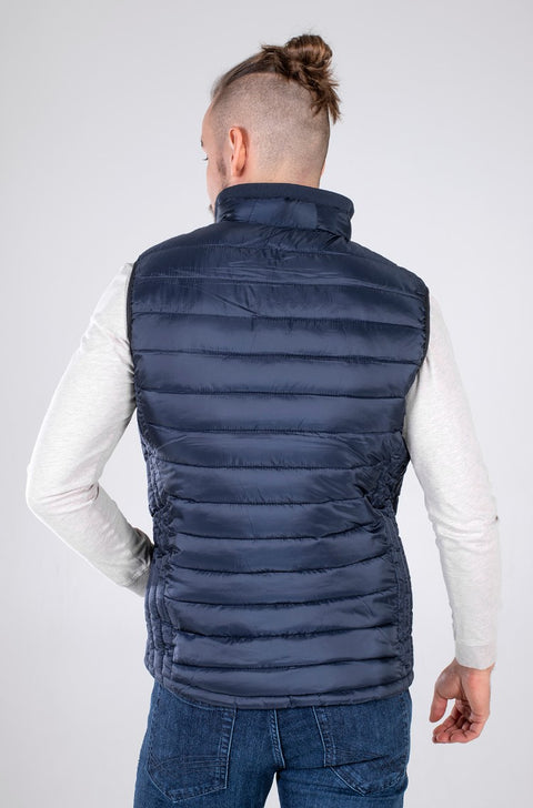 Tom Tailor Men's Navy Quilted Vest | Tom Tailor In Lebanon