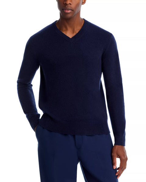 The Men's Store Bloomingdale's Men's Navy Cashmere V-Neck Sweater | The Men's Store Bloomingdale's In Lebanon