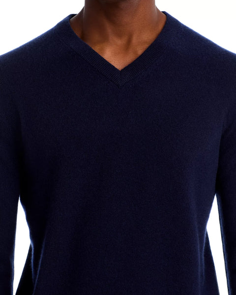 The Men's Store Bloomingdale's Men's Navy Cashmere V-Neck Sweater | The Men's Store Bloomingdale's In Lebanon