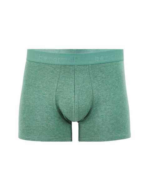 Celio Men's Lichen Green Plain Stretch Cotton Boxer | Celio In Lebanon