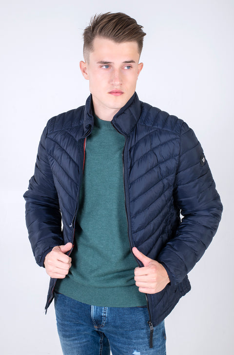 Tom Tailor Men's Navy Quilted Lightweight Jacket | Tom Tailor In Lebanon