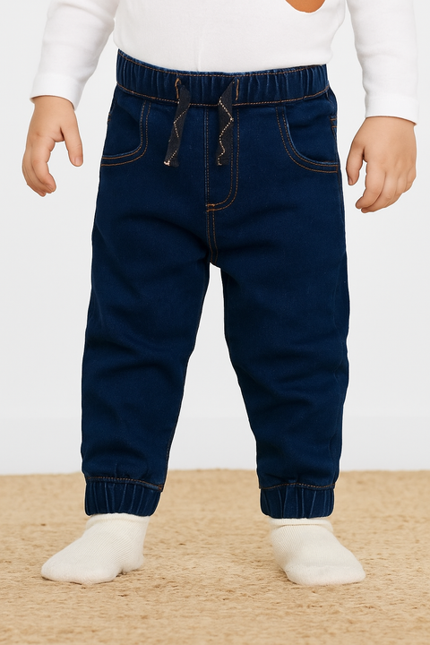 Sinsay Fox & Bunny Baby Boy's Navy Jogger Jeans | Sinsay In Lebanon