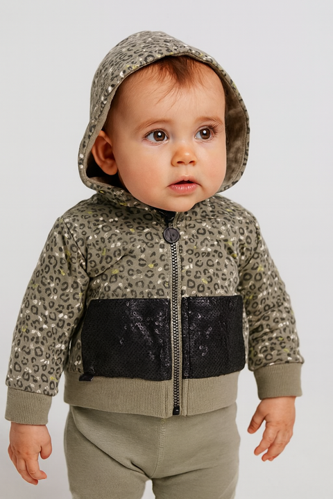 Boboli Baby Girl's Multicolor Zippered Jacket | Boboli in Lebanon