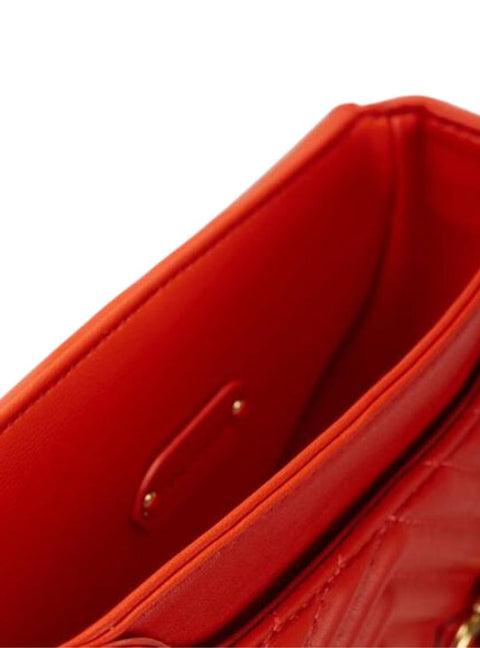 Trussardi Women's Orange Leather Shoulder Chain Bag | Trussardi in Lebanon