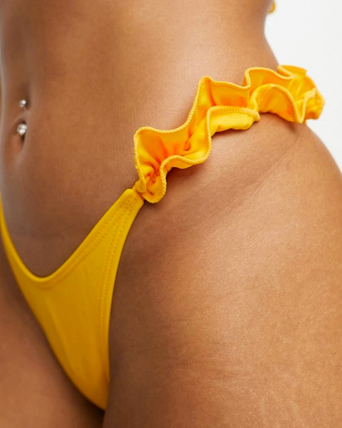 River Island Women's Yellow Bikini Bottom UXEM9 FE836(JA40)