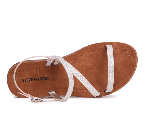 Steve Madden Girl's Silver Sandal ACS209 shr