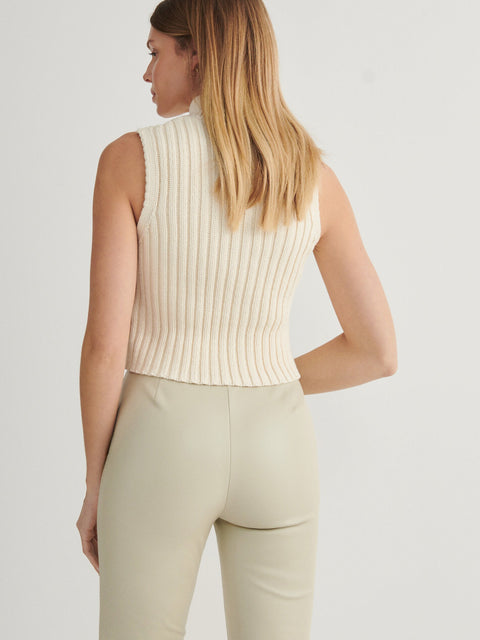 Reserved Women's Beige Leather Pants | Reserved In Lebanon