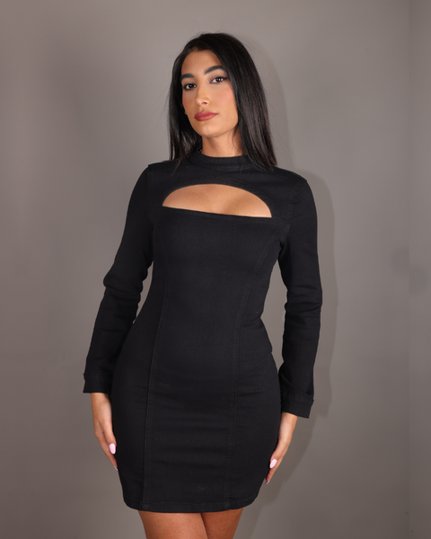 Missguided Women's Black Dress 0001H515 FE1326(fl207)