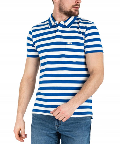 Wrangler Men's Blue & White Striped T-Shirt | Wrangler In Lebanon