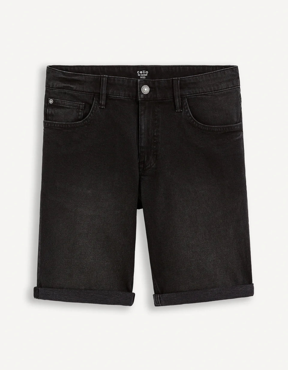 Celio Men's Black 5 Pockets Denim Short| Celio In Lebanon